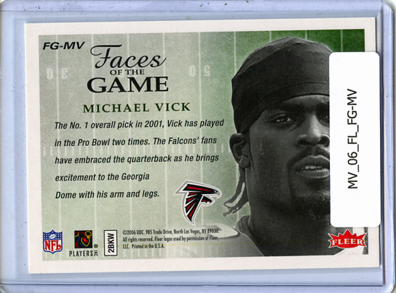 Michael Vick 2006 Fleer, Faces of the Game #FG-MV
