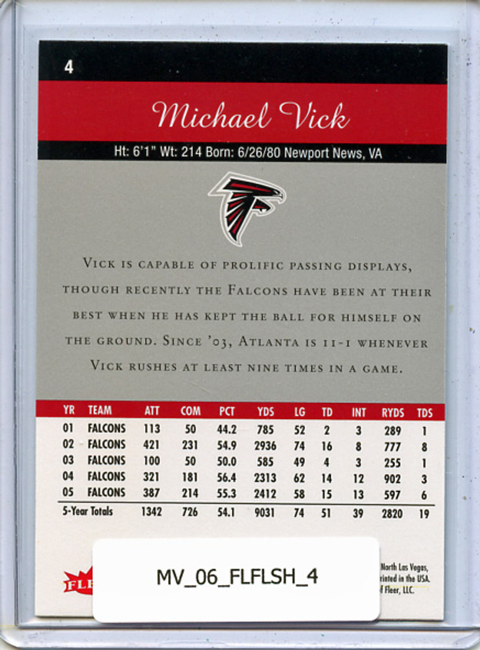 Michael Vick 2006 Flair Showcase #4