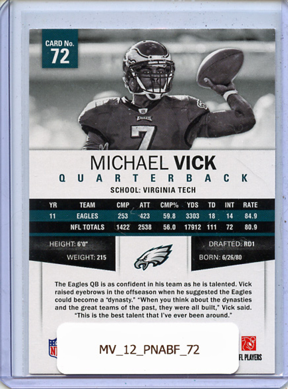 Michael Vick 2012 Absolute #72 Retail