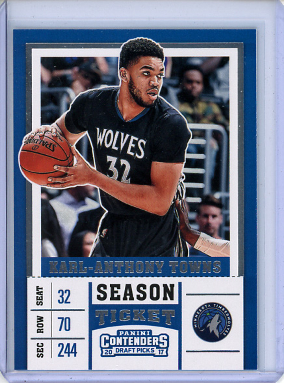 Karl-Anthony Towns 2017-18 Contenders Draft Picks #27A Black Jersey