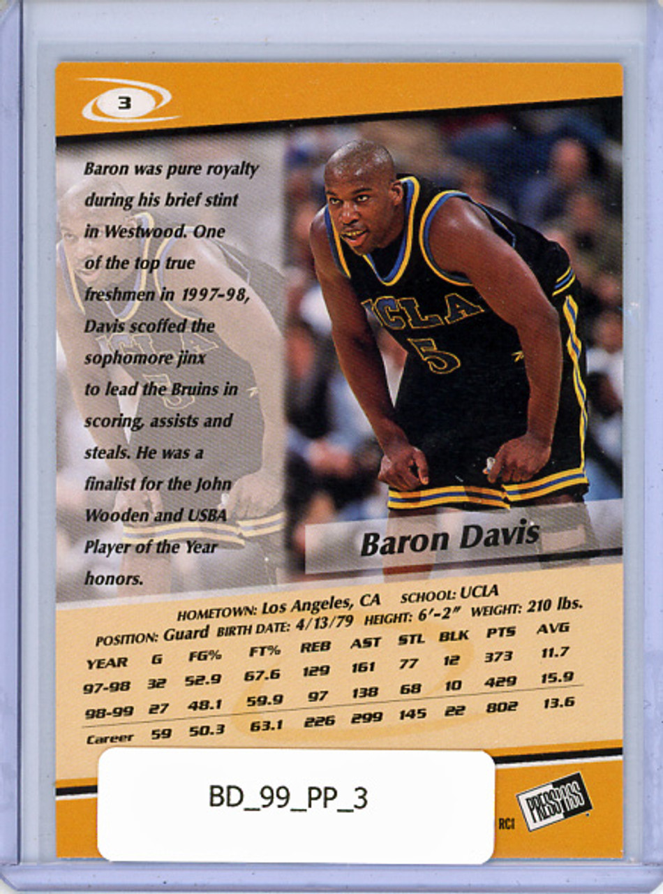 Baron Davis 1999 Press Pass #3