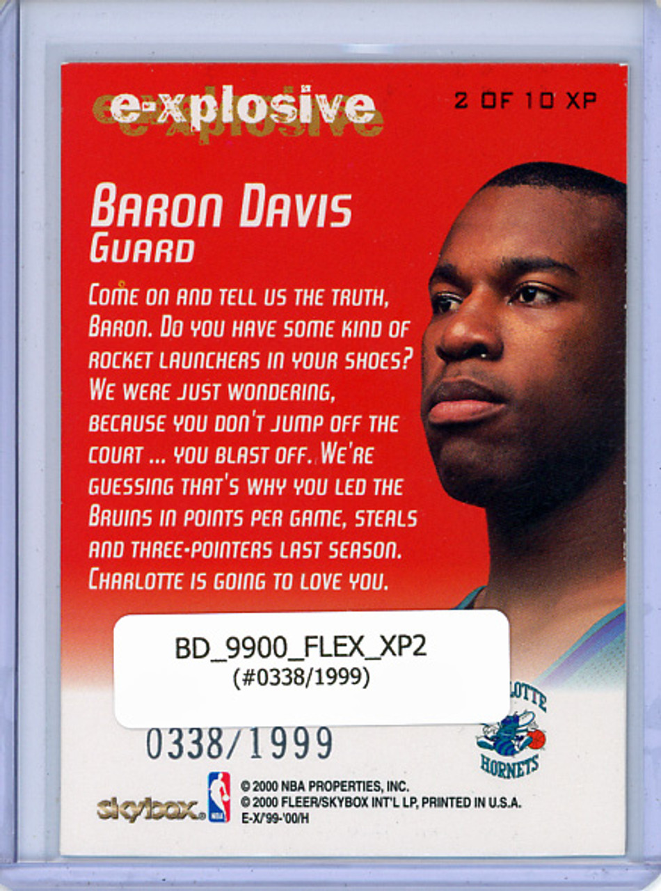 Baron Davis 1999-00 E-X, E-Xplosive #XP2 (#0338/1999)