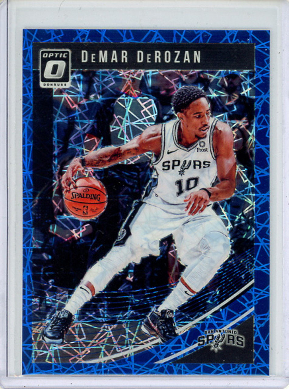 DeMar DeRozan 2018-19 Donruss Optic #13 Blue Velocity