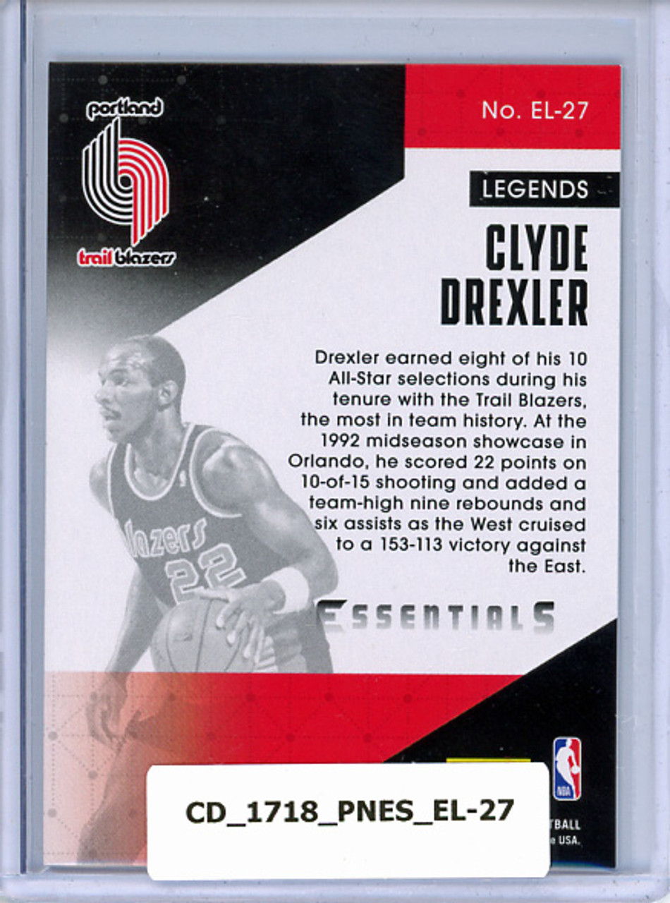 Clyde Drexler 2017-18 Essentials, Essential Legends #EL-27