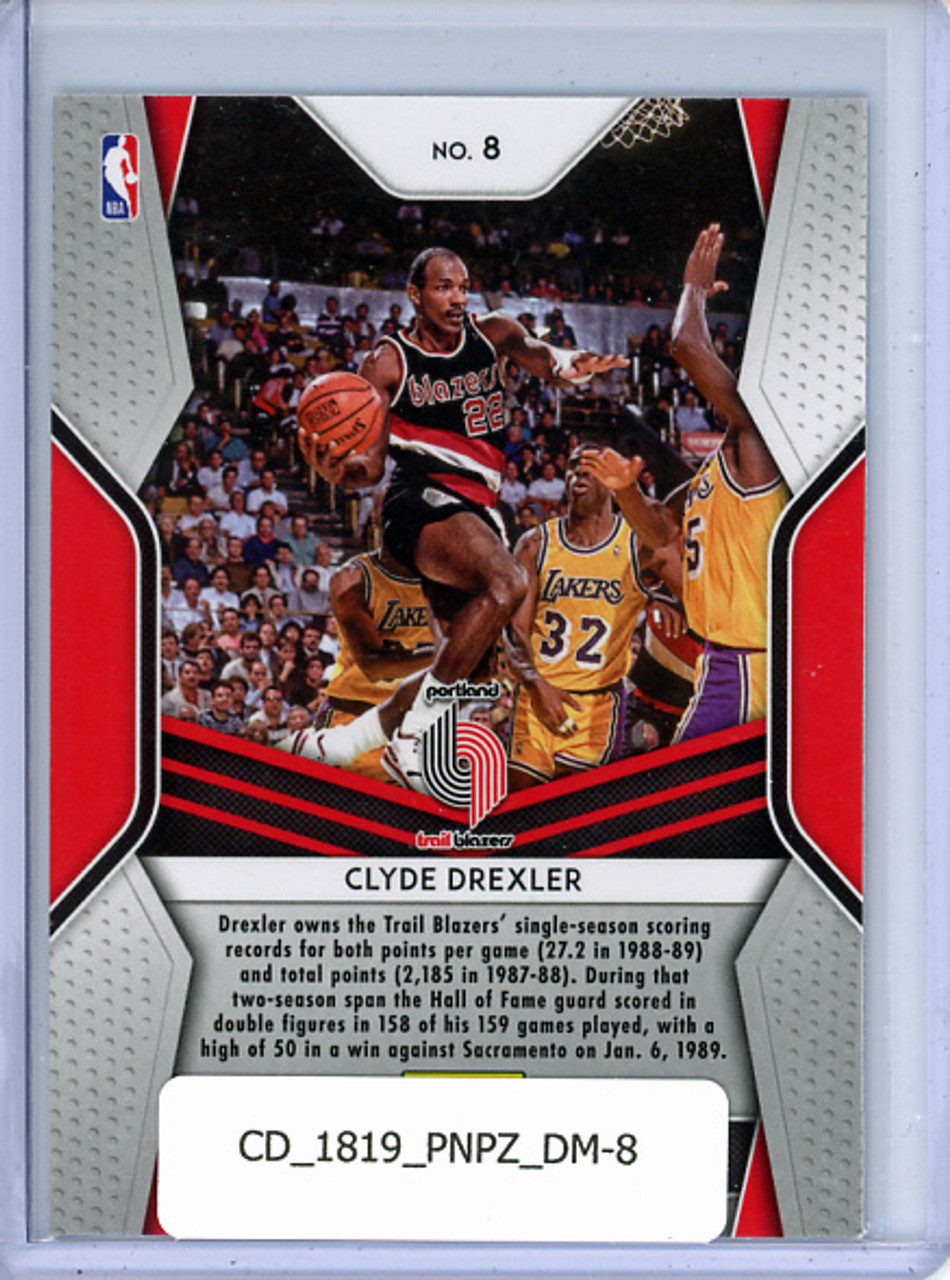 Clyde Drexler 2018-19 Prizm, Dominance #8