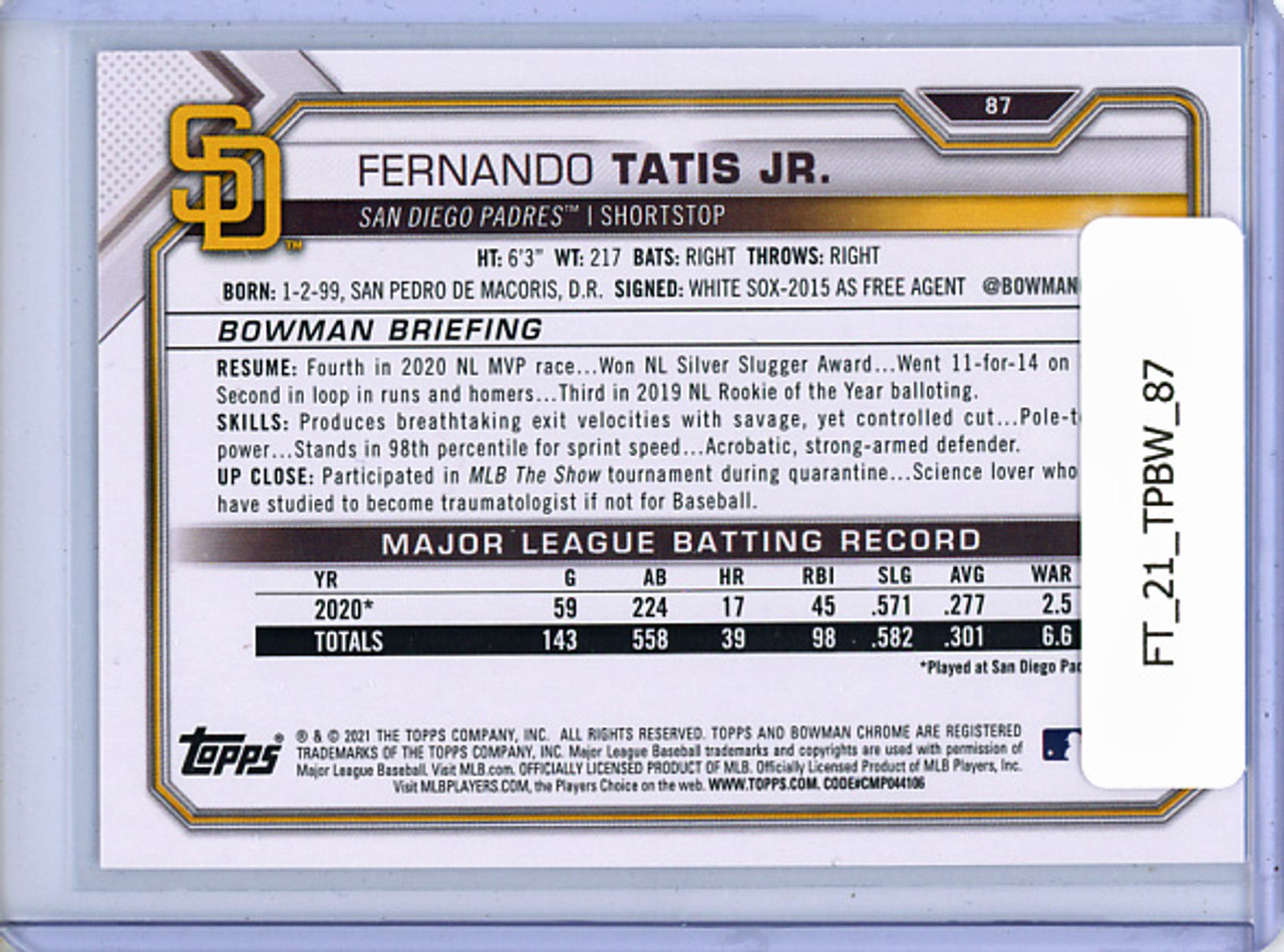 Fernando Tatis Jr. 2021 Bowman #87