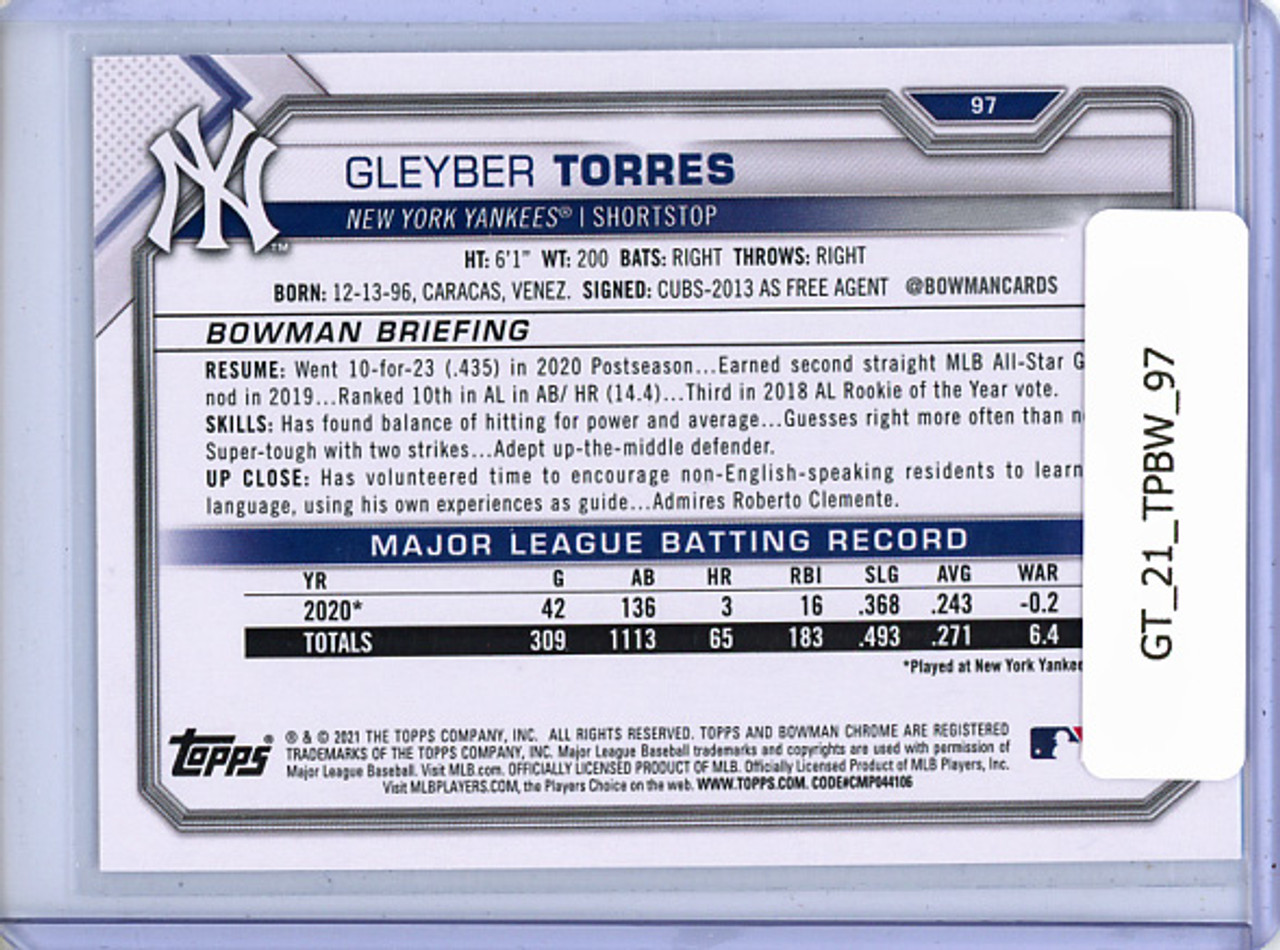 Gleyber Torres 2021 Bowman #97