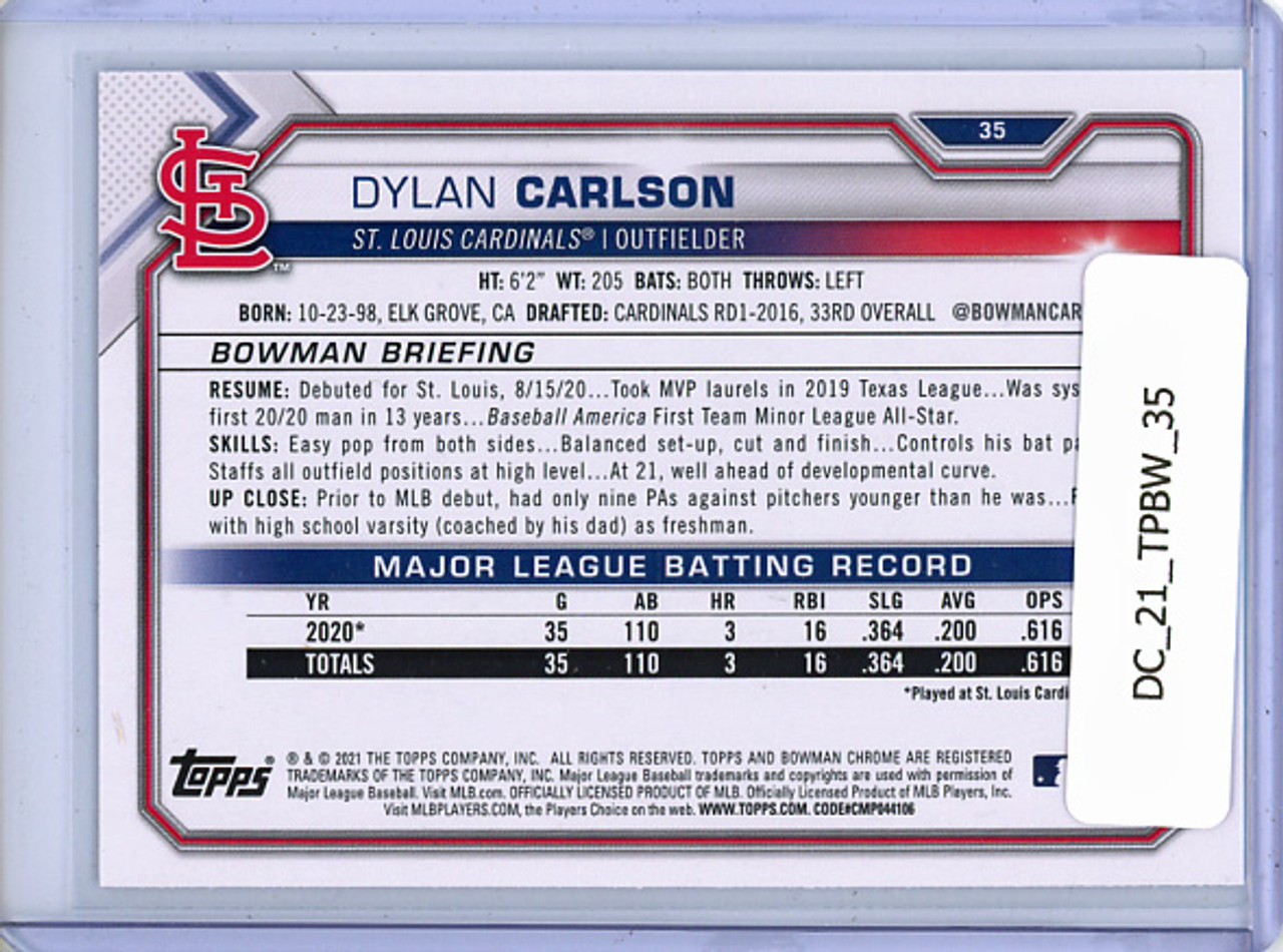 Dylan Carlson 2021 Bowman #35