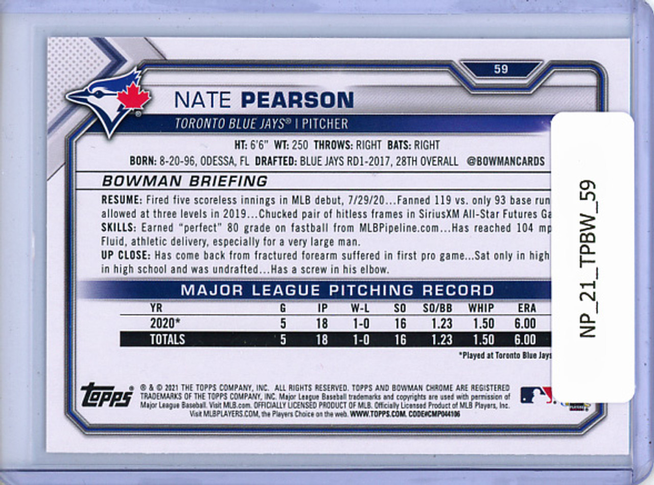 Nate Pearson 2021 Bowman #59