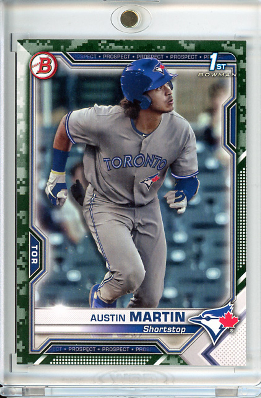 Austin Martin 2021 Bowman Prospects #BP-87 Camo (1)