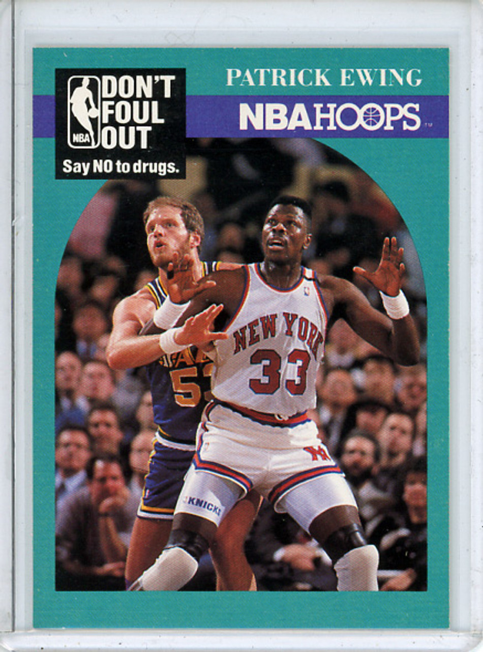 Patrick Ewing 1990-91 Hoops #388 Don't Foul Out