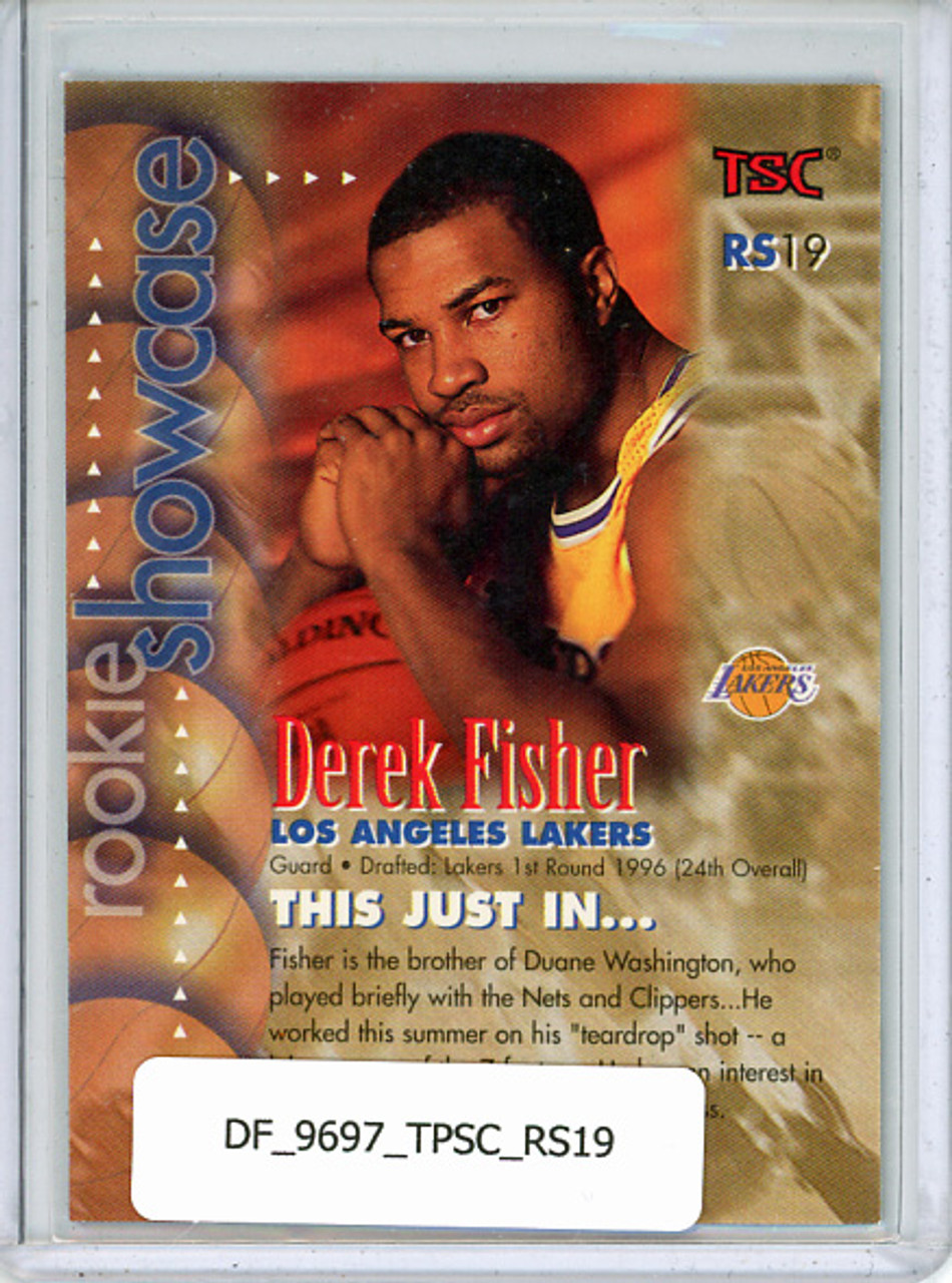 Derek Fisher 1996-97 Stadium Club, Rookie Showcase #RS19