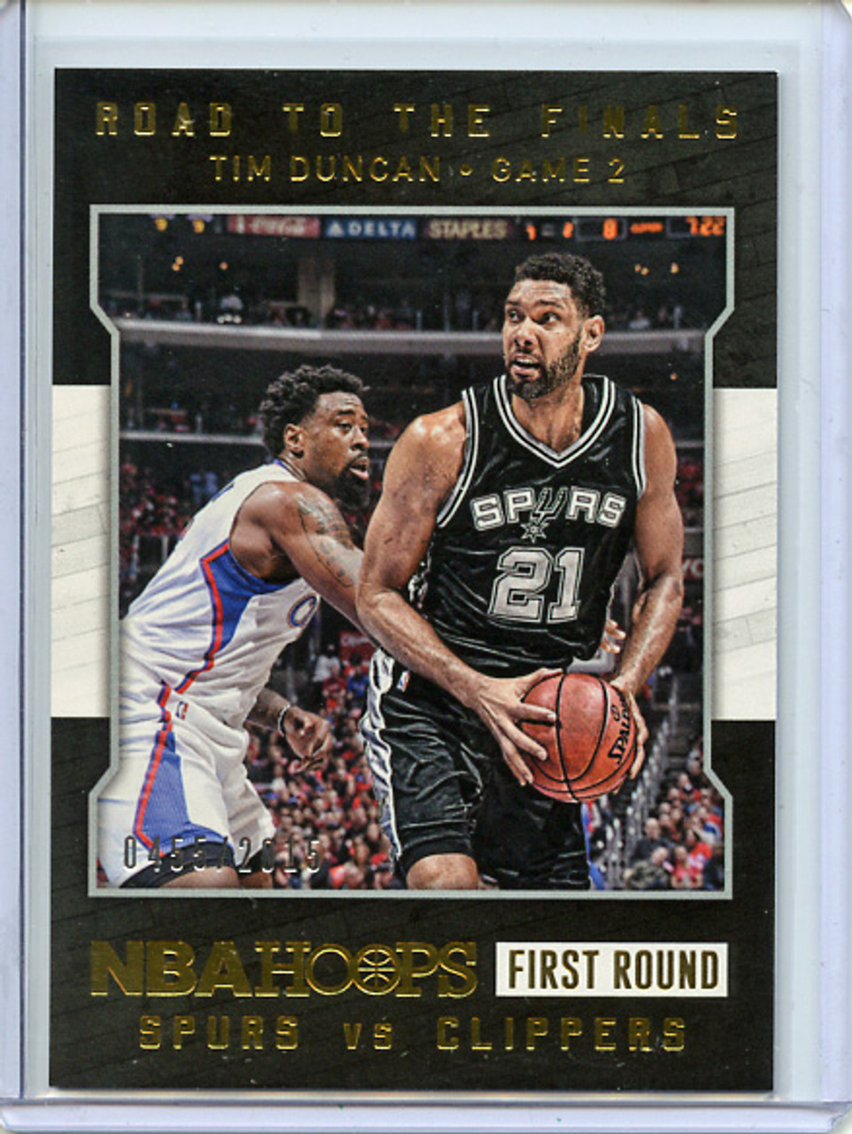 Tim Duncan 2015-16 Hoops, Road to the Finals #16 First Round (#0455/2015)