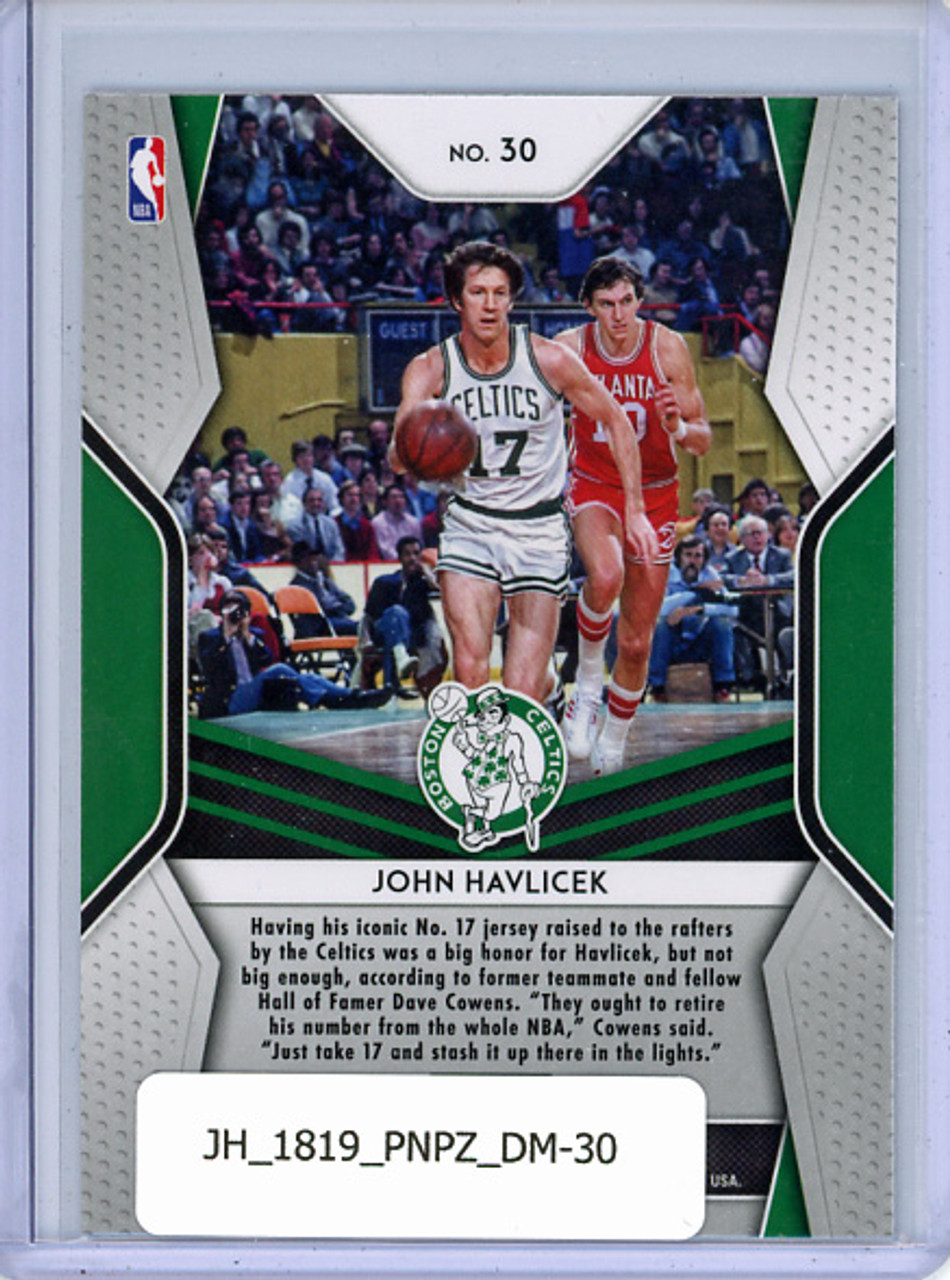 John Havlicek 2018-19 Prizm, Dominance #30