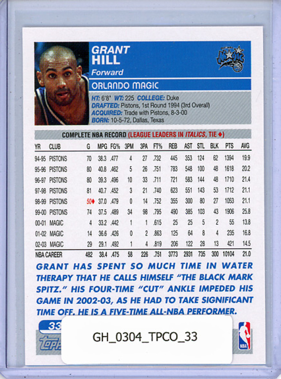 Grant Hill 2003-04 Topps Collection #33