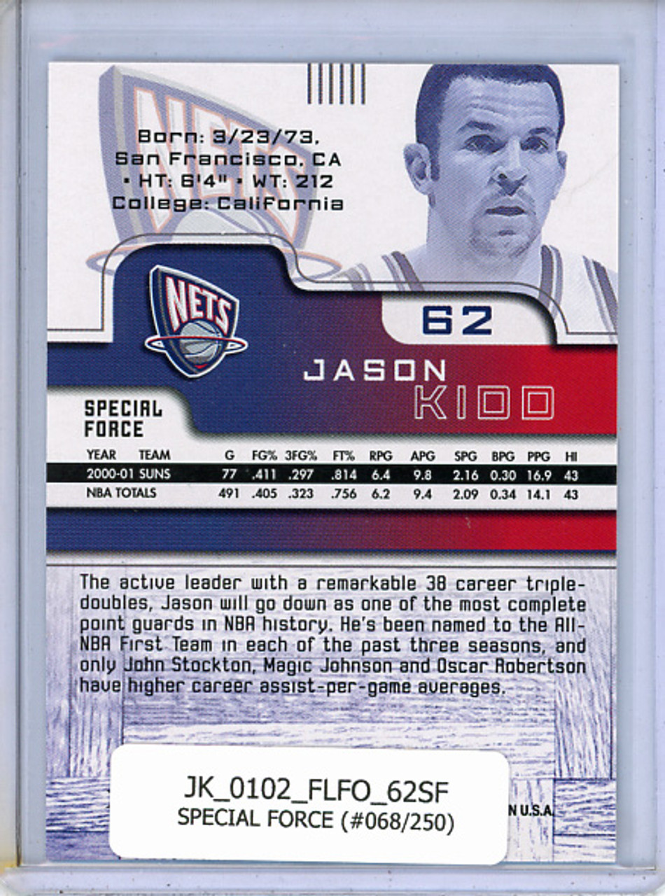 Jason Kidd 2001-02 Force #62 Special Forces (#068/250)