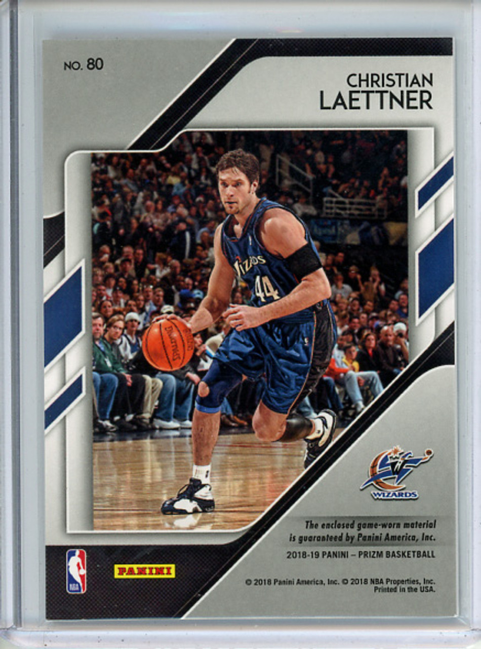 Christian Laettner 2018-19 Prizm, Sensational Swatches #80 (1)