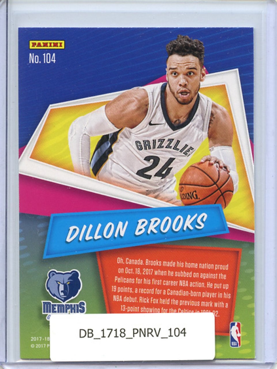 Dillon Brooks 2017-18 Revolution #104