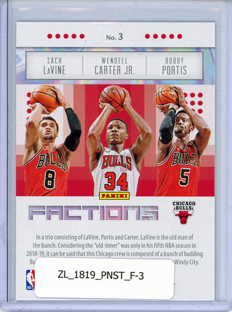 Zach LaVine, Wendell Carter Jr., Bobby Portis 2018-19 Status, Factions #3