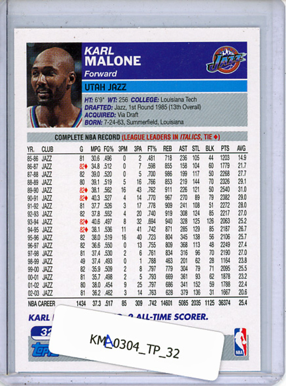Karl Malone 2003-04 Topps #32