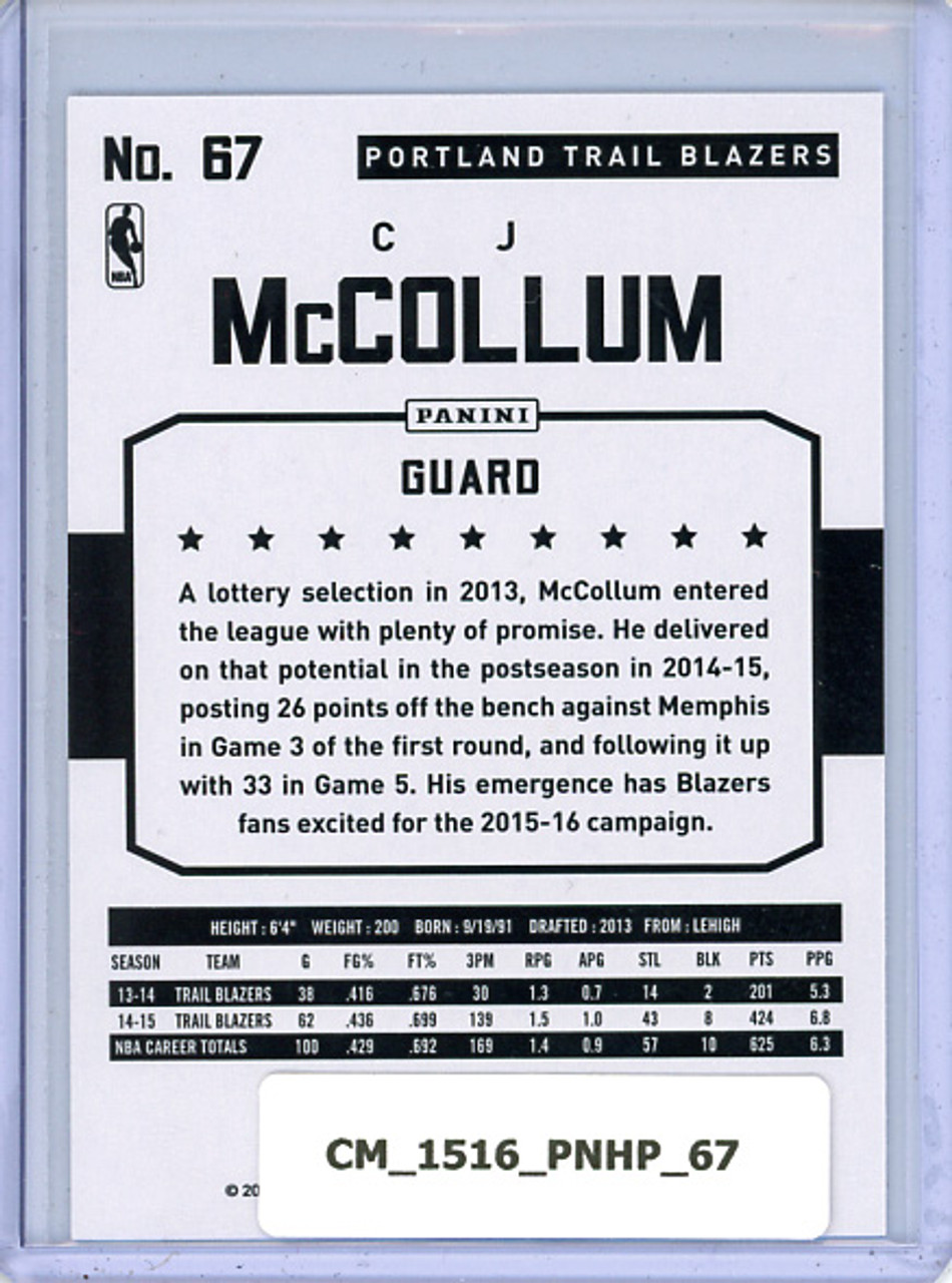 C.J. McCollum 2015-16 Hoops #67