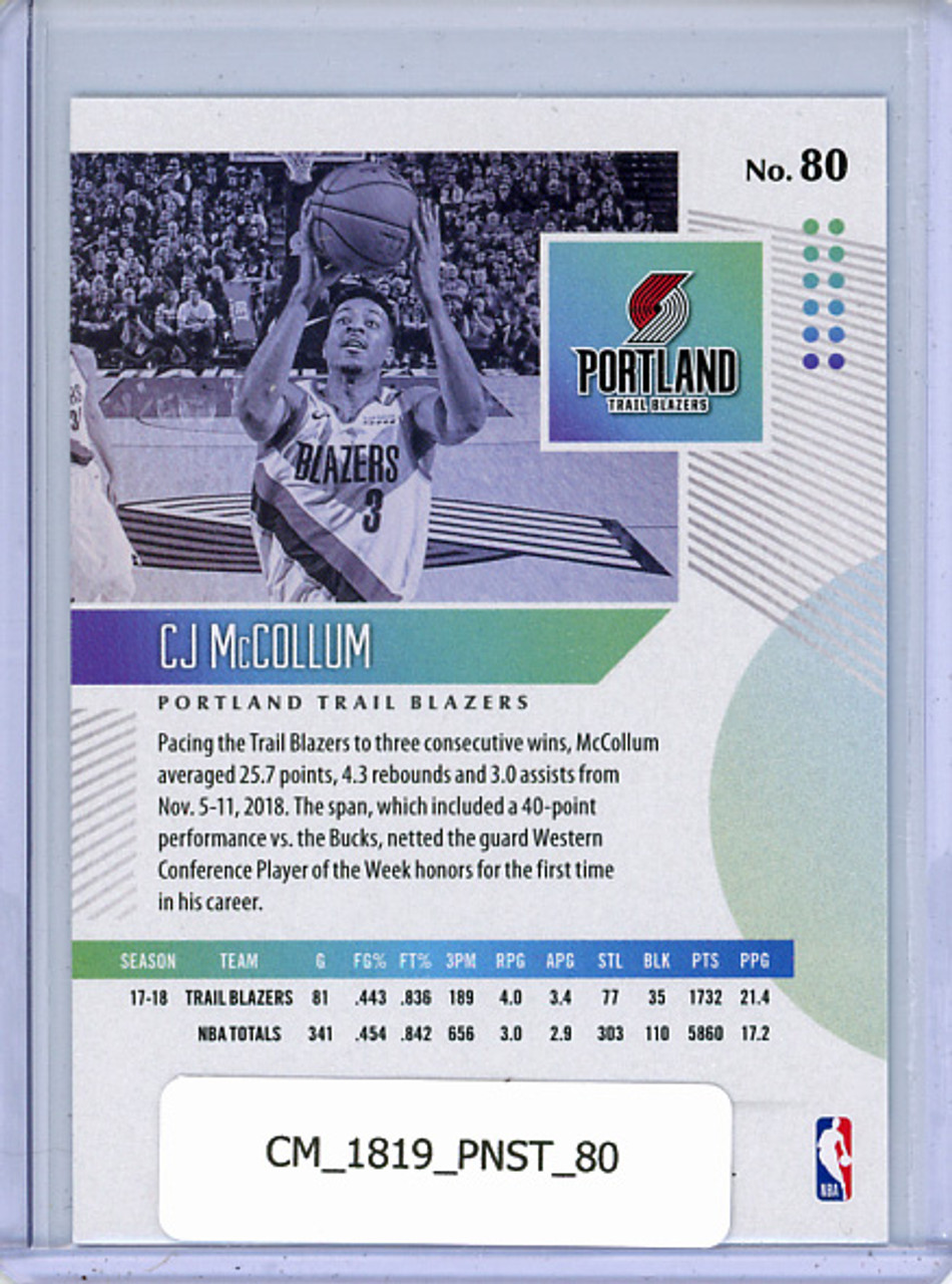 C.J. McCollum 2018-19 Status #80