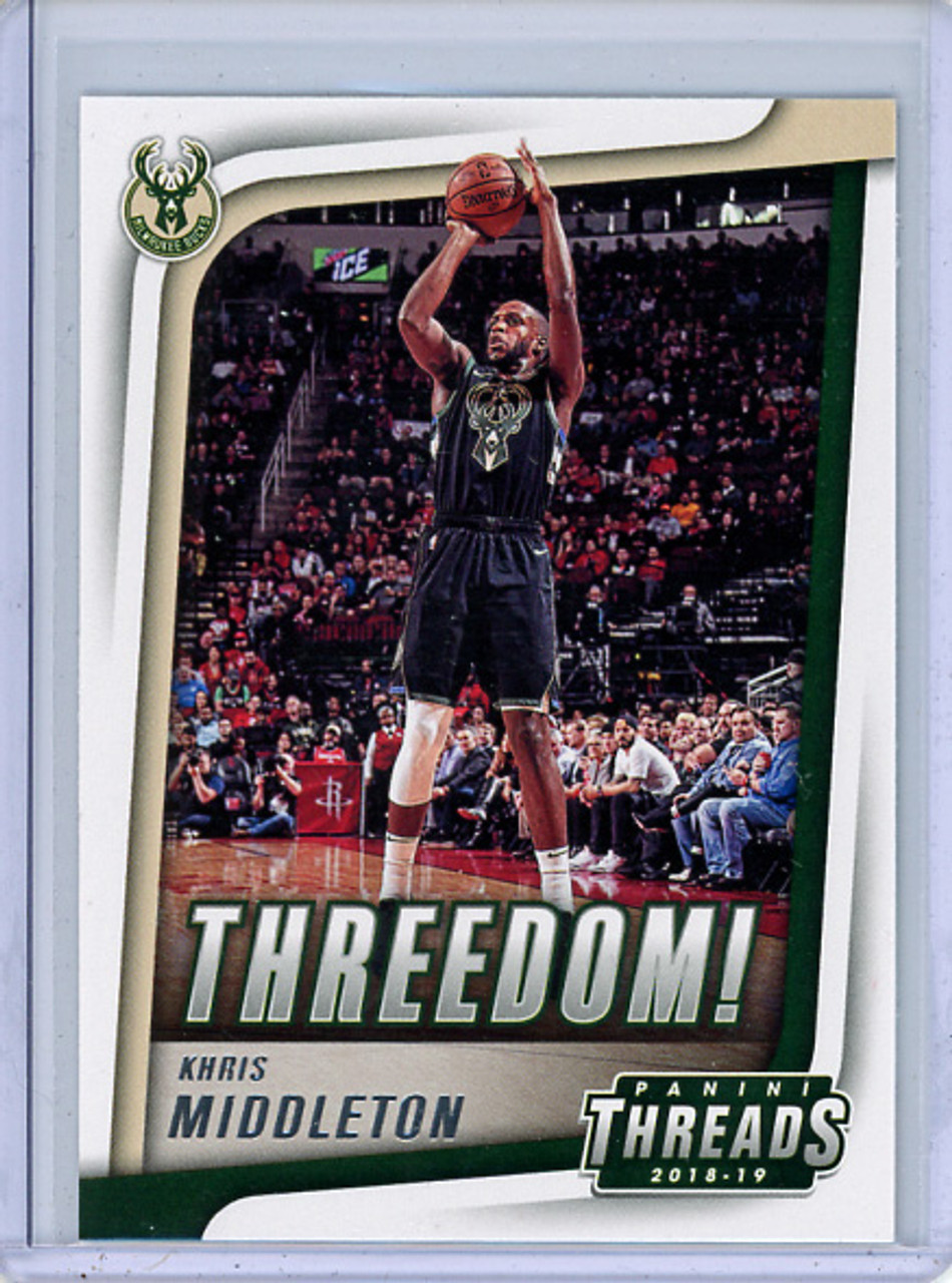 Khris Middleton 2018-19 Threads, Threedom! #13