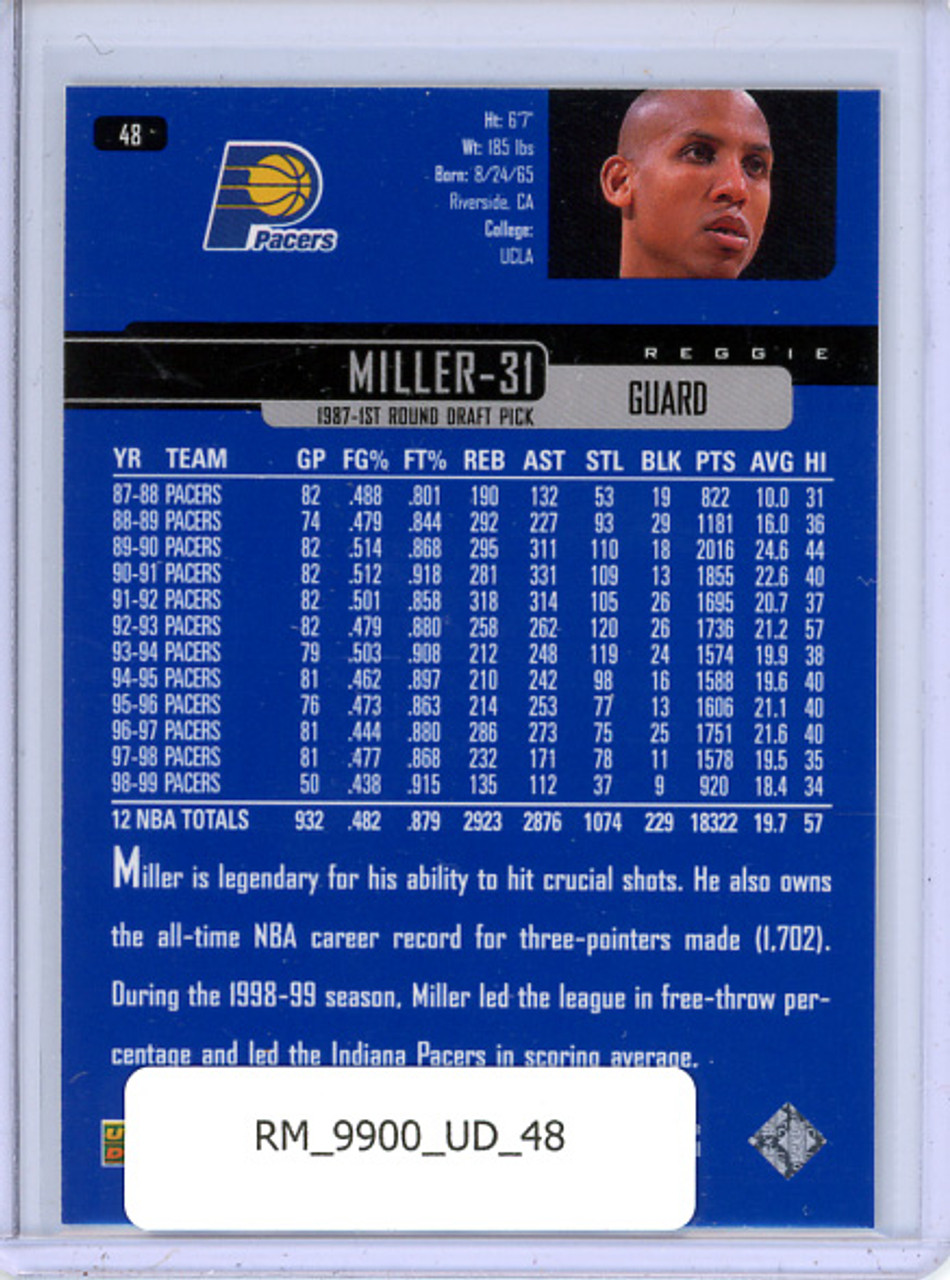 Reggie Miller 1999-00 Upper Deck #48