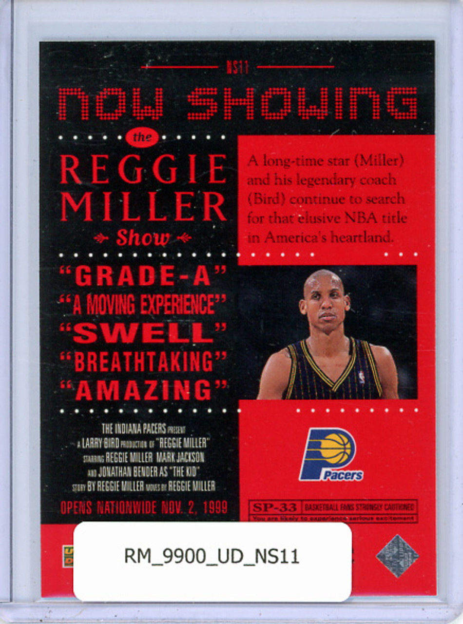 Reggie Miller 1999-00 Upper Deck, Now Showing #NS11