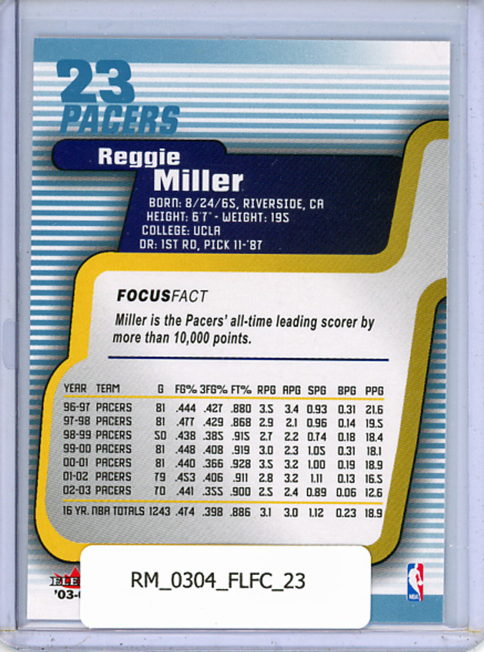 Reggie Miller 2003-04 Focus #23