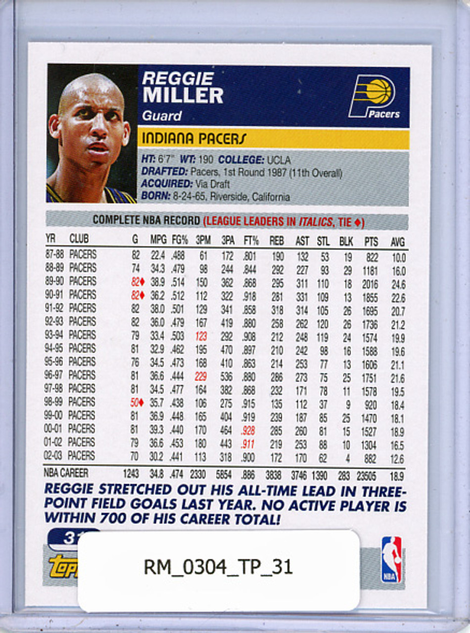Reggie Miller 2003-04 Topps #31