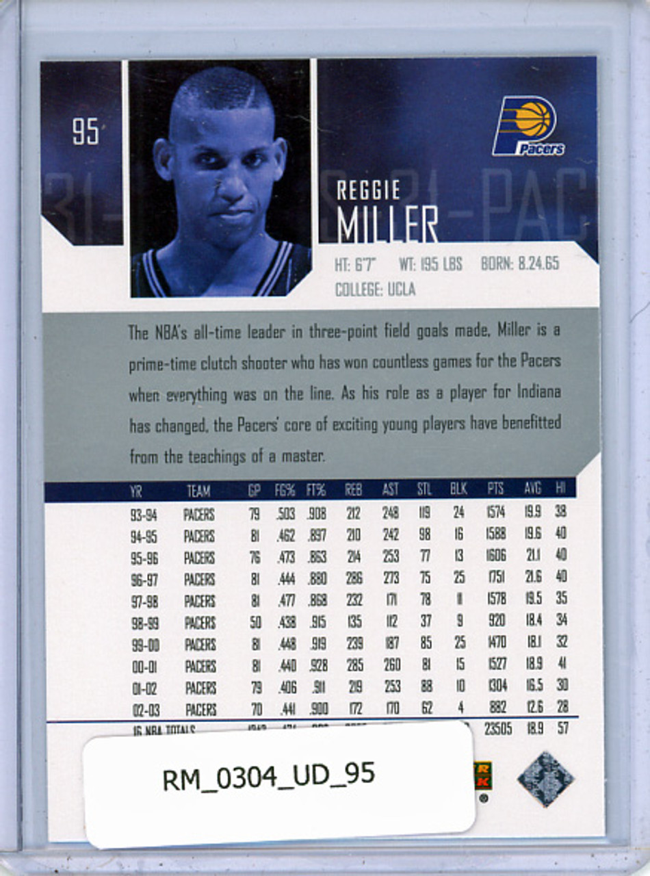 Reggie Miller 2003-04 Upper Deck #95
