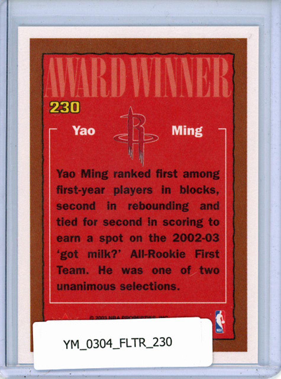 Yao Ming 2003-04 Tradition #230 Award Winner