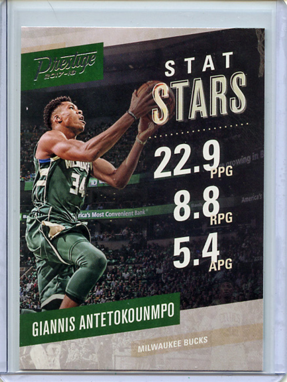 Giannis Antetokounmpo 2017-18 Prestige, Stat Stars #2