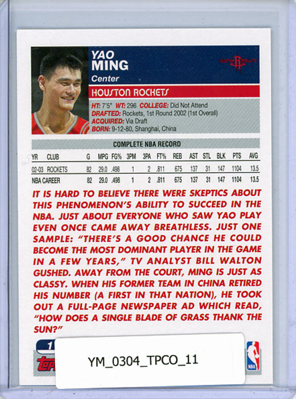 Yao Ming 2003-04 Topps Collection #11