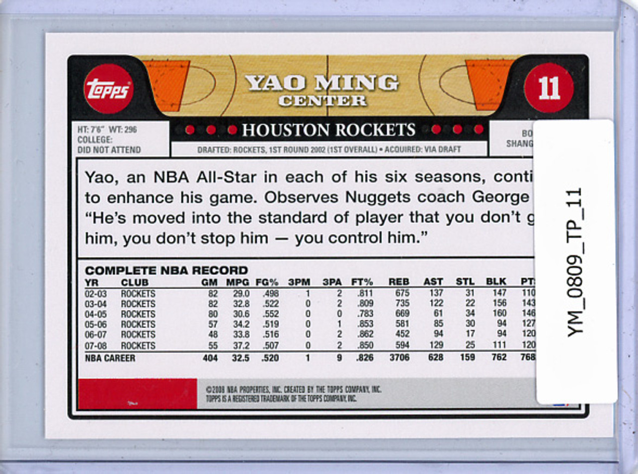 Yao Ming 2008-09 Topps #11