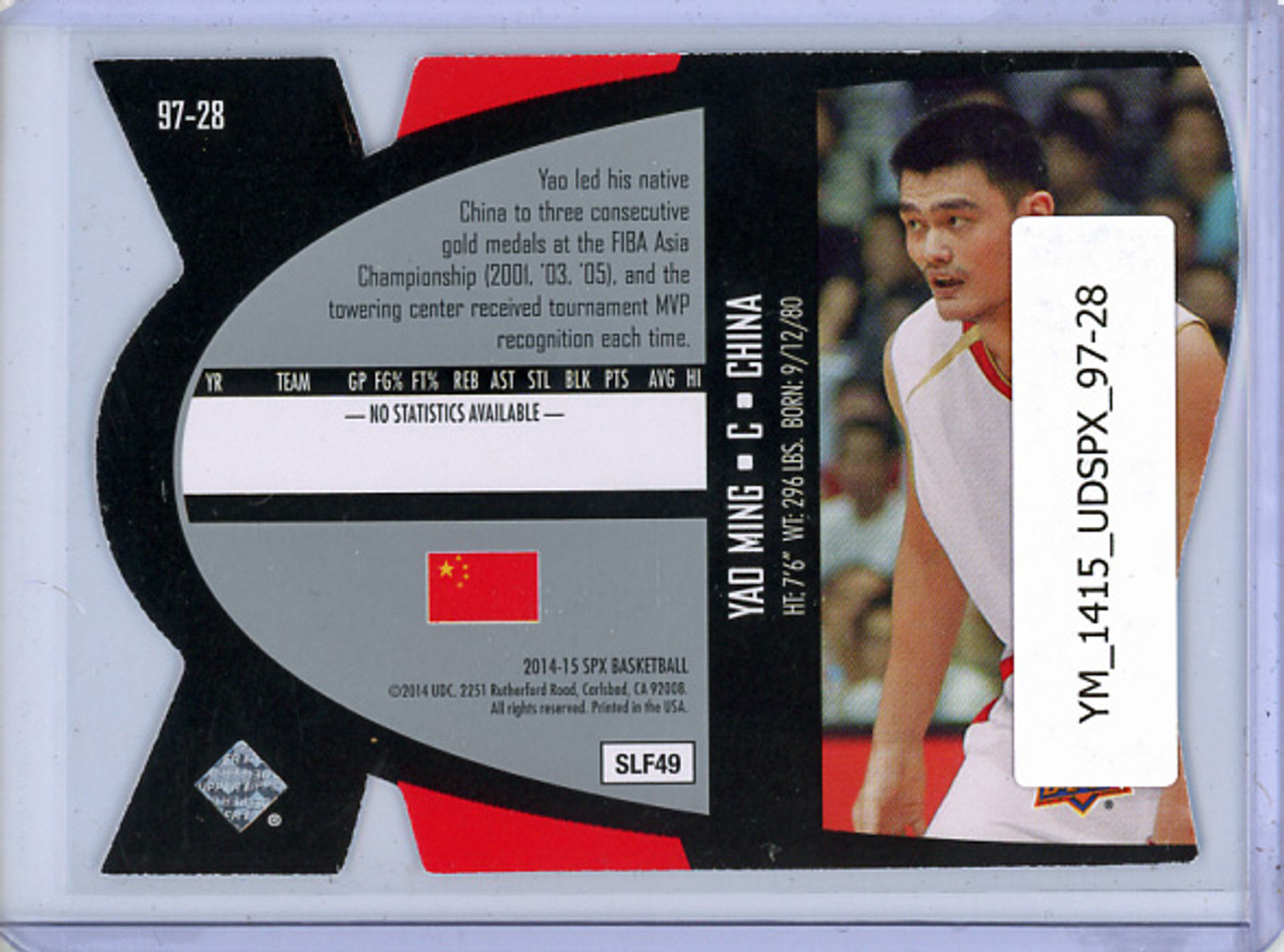 Yao Ming 2014-15 SPx, 1997 Inserts #97-28