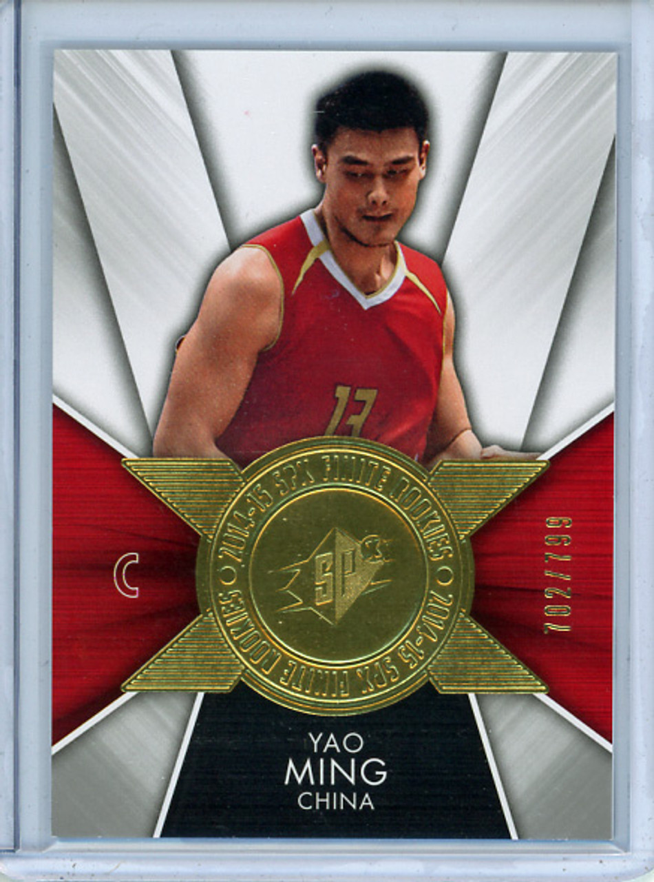 Yao Ming 2014-15 SPx, Finite Legends #F-YM (#702/799)