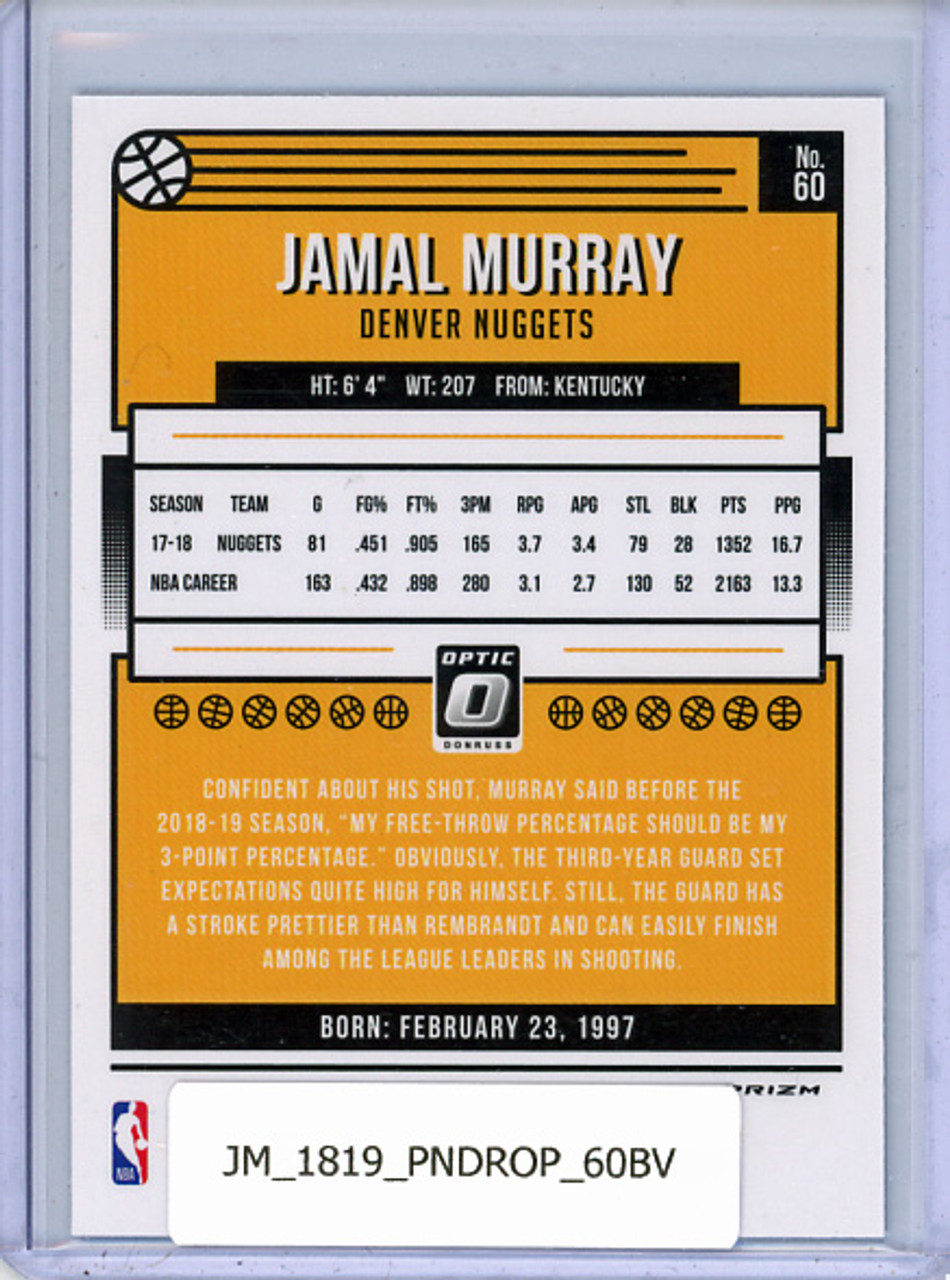 Jamal Murray 2018-19 Donruss Optic #60 Blue Velocity