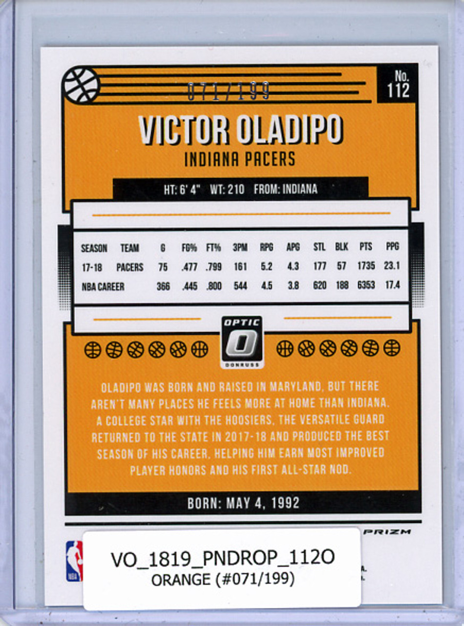 Victor Oladipo 2018-19 Donruss Optic #112 Orange (#071/199)