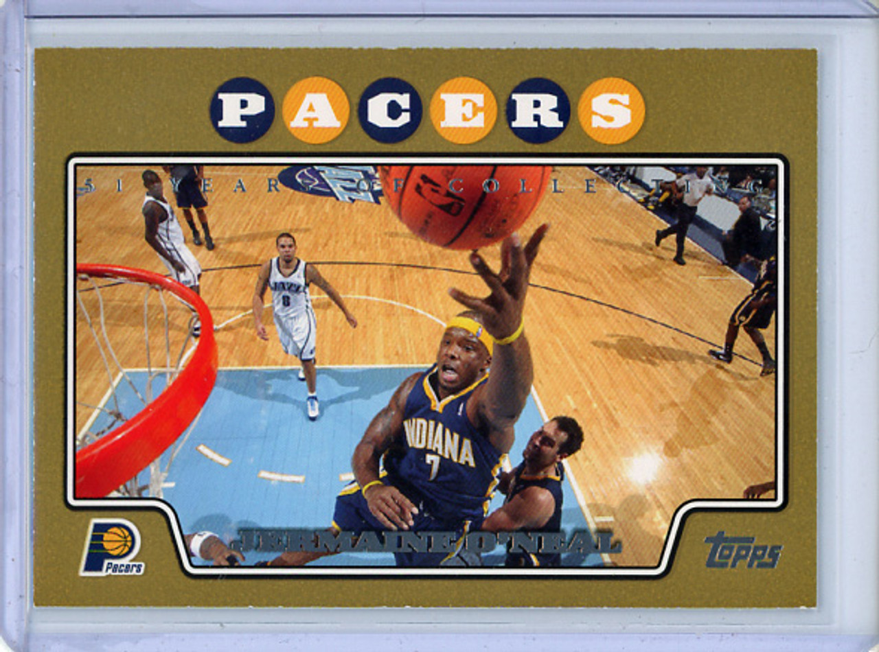 Jermaine O'Neal 2008-09 Topps #77 Gold Border (#1794/2008)