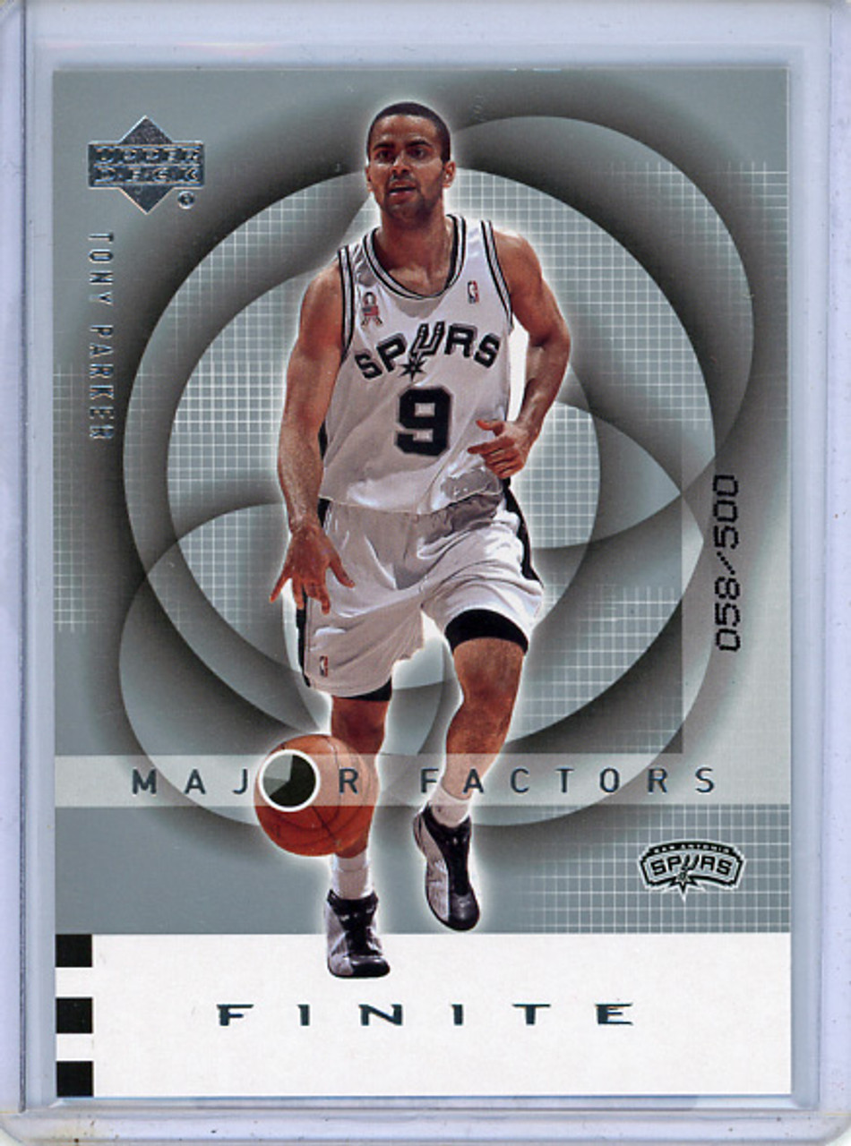 Tony Parker 2002-03 Finite #116 Major Factors (#058/500)