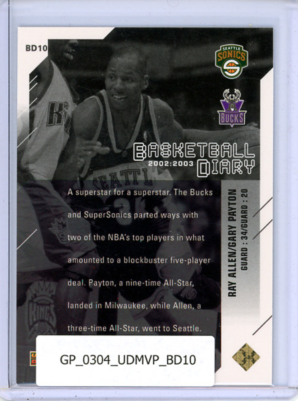 Gary Payton 2003-04 MVP, Basketball Diary #BD10