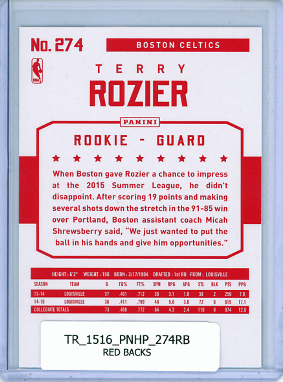 Terry Rozier 2015-16 Hoops #274 Red Backs