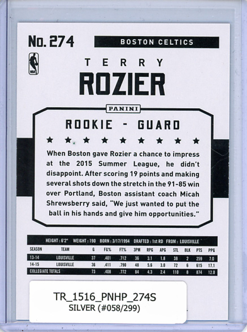 Terry Rozier 2015-16 Hoops #274 Silver (#058/299)