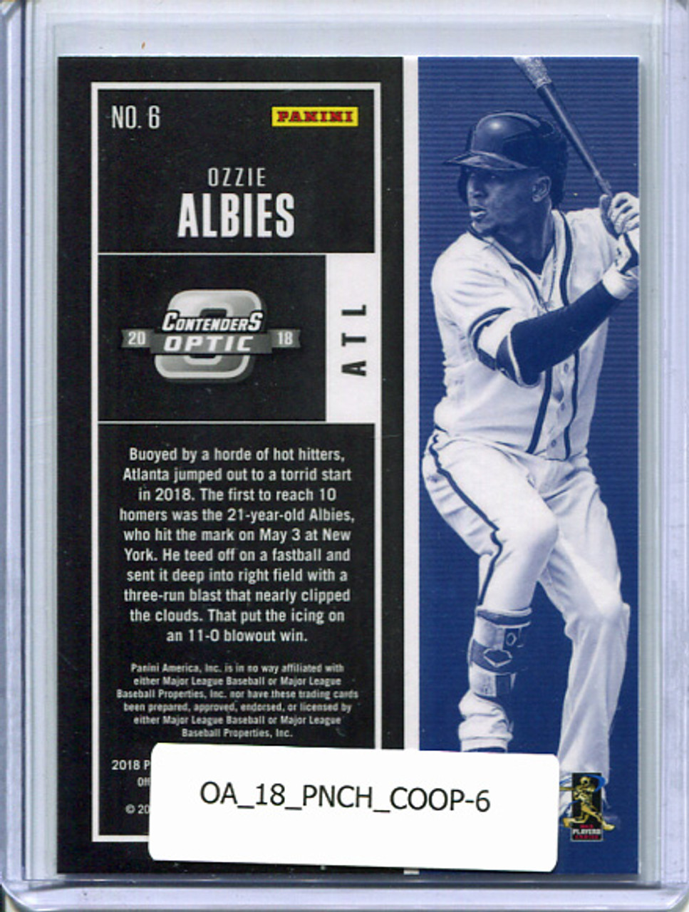 Ozzie Albies 2018 Chronicles, Contenders Optic #6