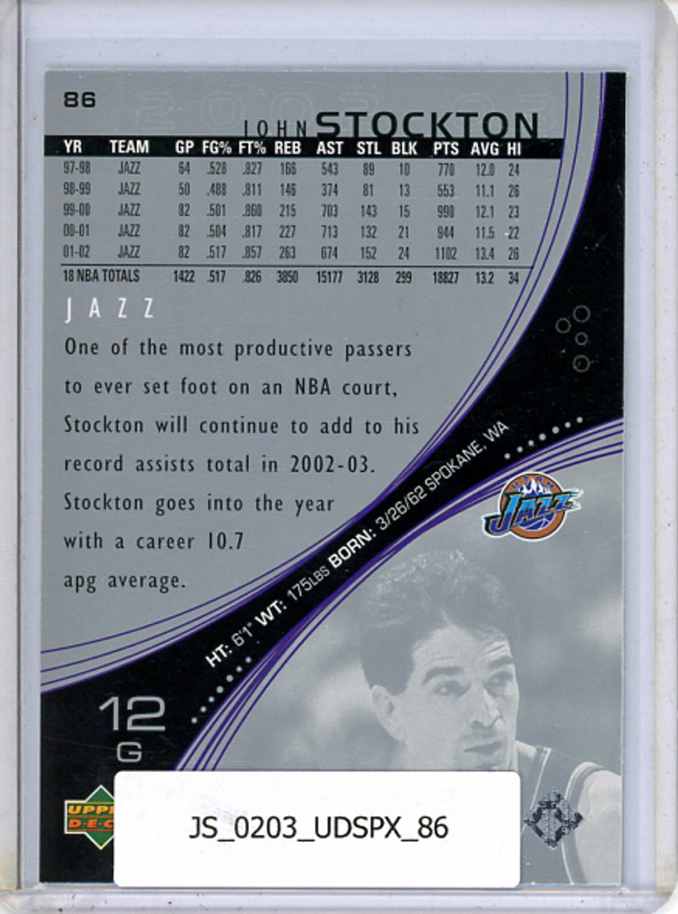 John Stockton 2002-03 SPx #86