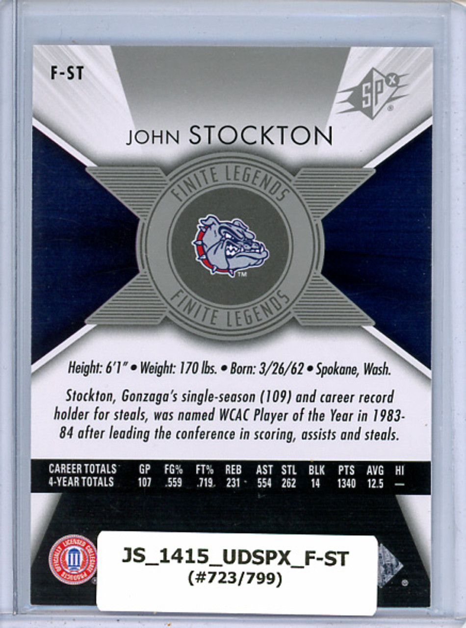 John Stockton 2014-15 SPx, Finite Legends #F-ST (#723/799)