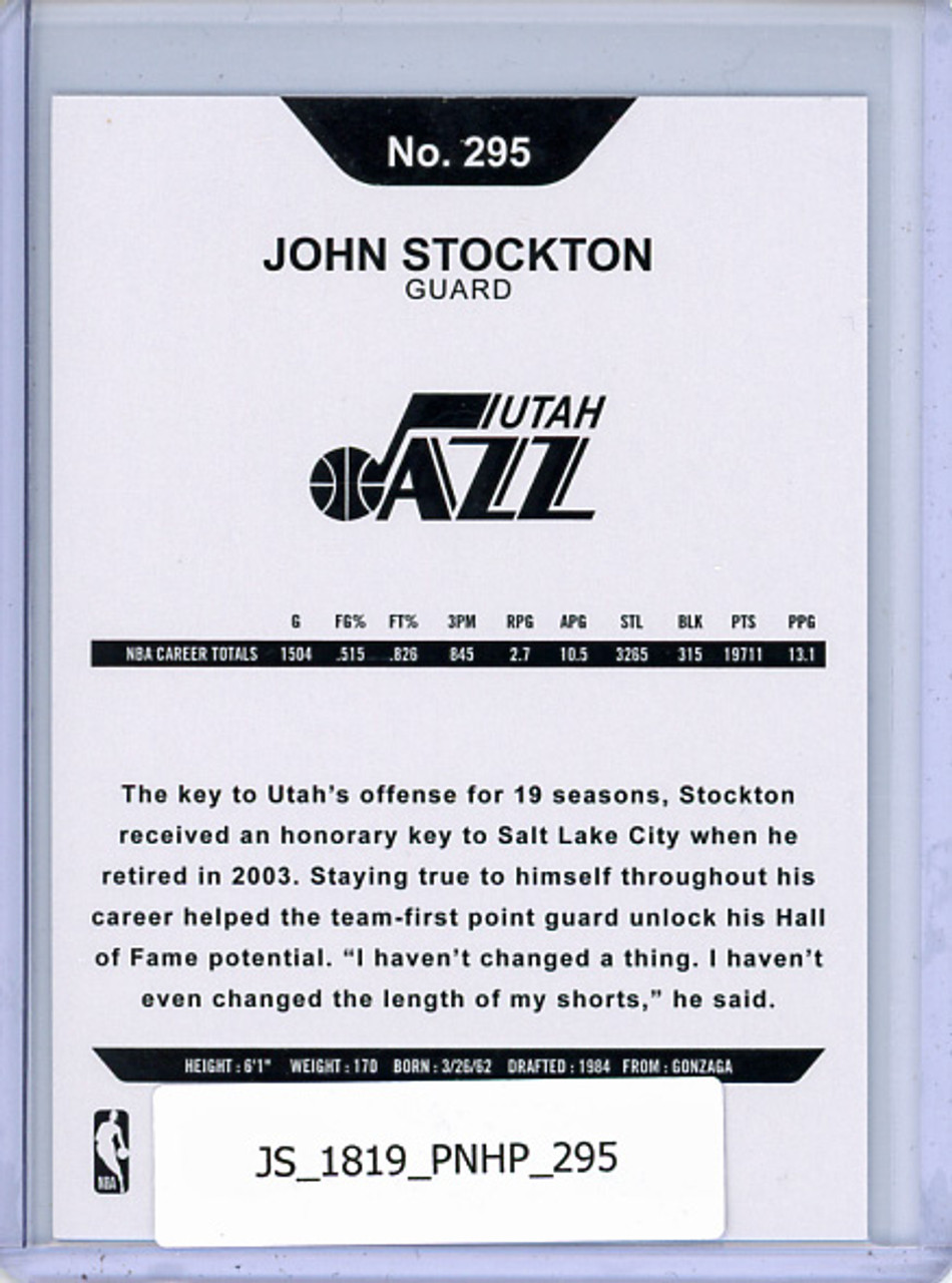 John Stockton 2018-19 Hoops #295 Hoops Tribute