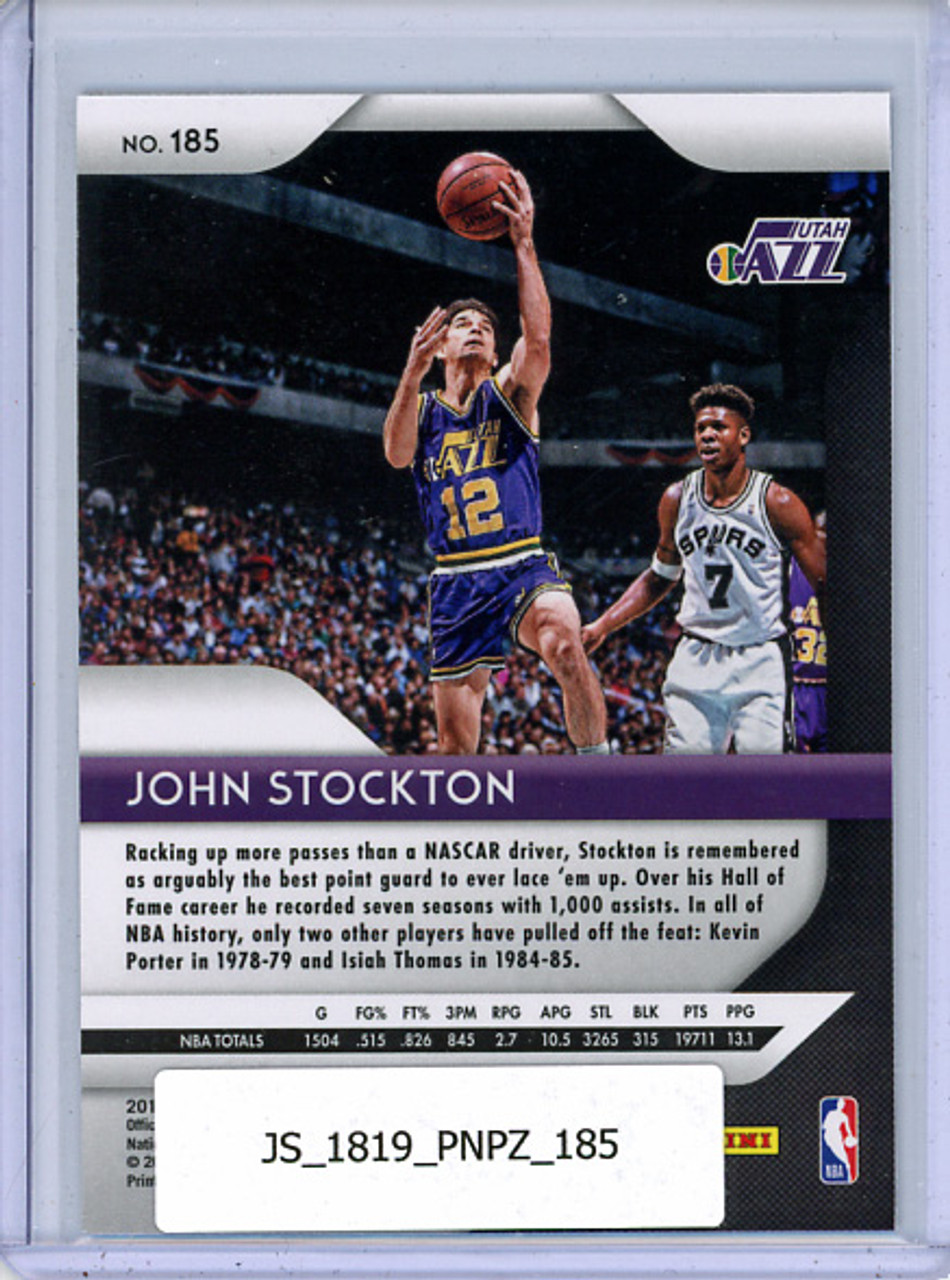 John Stockton 2018-19 Prizm #185